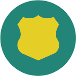 Icon of a badge. 