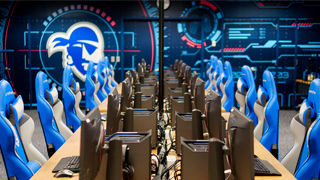 Esports Lab with pirate branded chairs.