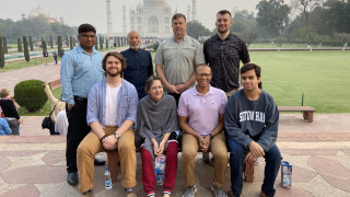Picture at the Taj Mahal