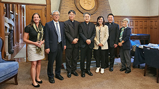 Seton Hall and Catholic University delegation