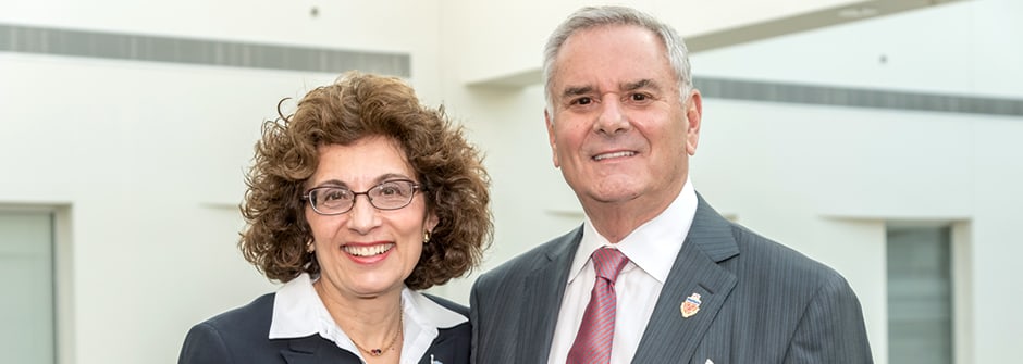 Gerald Buccino and Provost Karen Boroff