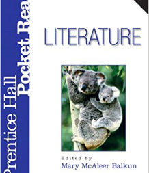 Book cover for Mary Balkun's book titled Literature which features koalas climbing a tree. 