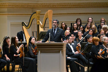 Over 100 SHU students, alumni, faculty and staff performed at “Prayer for Peace” concert held at Carnegie Hall; a program featuring composers representing the three Abrahamic faiths to present a universal prayer for peace.