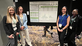 Psi Chi members presenting at the EPA conference.