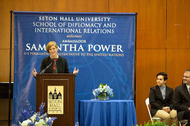 Following President Barack Obama's final State of the Union Address, the U.S. Permanent Representative to the United Nations, Ambassador Samantha Power led a Town Hall on foreign policy themes raised by the commander in chief.