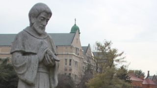 A photo of St. Francis statue