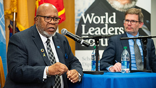 President of the UN General Assembly Visits Seton Hall