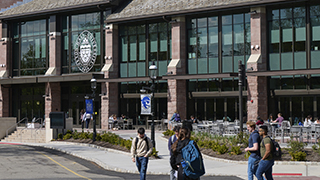 Students Outside of the University Center